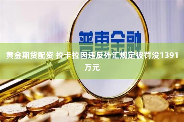 黄金期货配资 拉卡拉因违反外汇规定被罚没1391万元